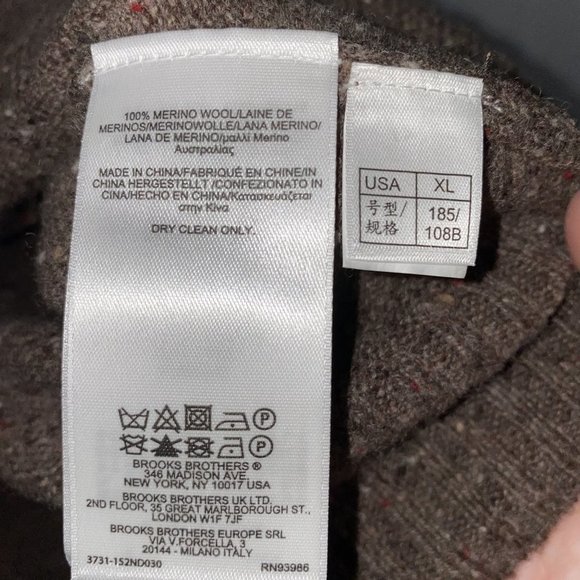 BROOKS BROTHERS DONEGAL WOOL SWEATER - Picture 4 of 5